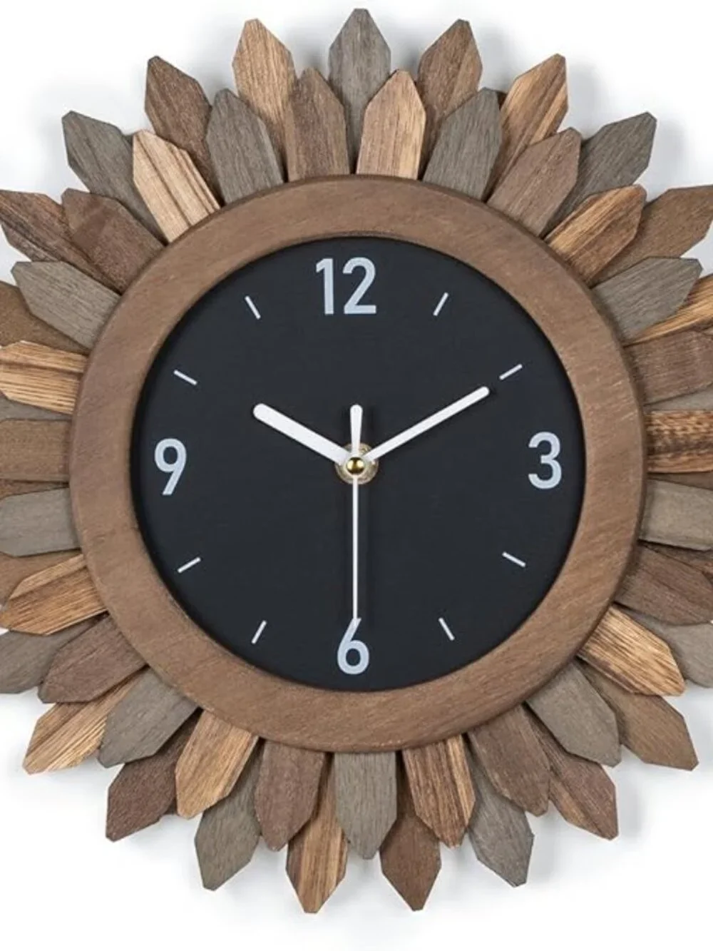 Tricolor Rustic Wood Sunburst Boho 12